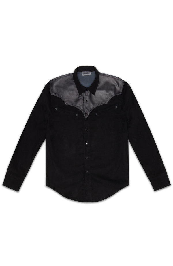 BLACK MIDNIGHT LEATHER CLUB ALEJANDRO WESTERN SHIRT