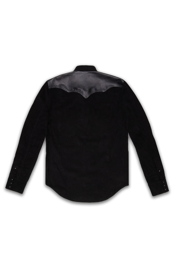 BLACK MIDNIGHT LEATHER CLUB ALEJANDRO WESTERN SHIRT