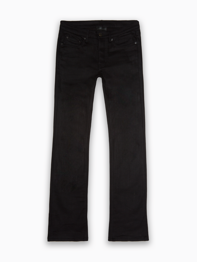 BLACK RAW WESTERN DENIM