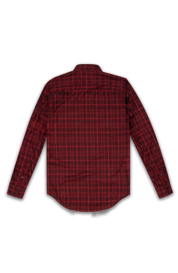 RED RIDER FLANNEL BUTTON DOWN SHIRT