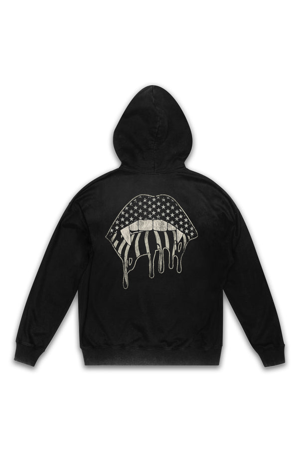 MIDNIGHT AMERICAN DRIP VINTAGE DESERT FADED HOODED SWEATSHIRT