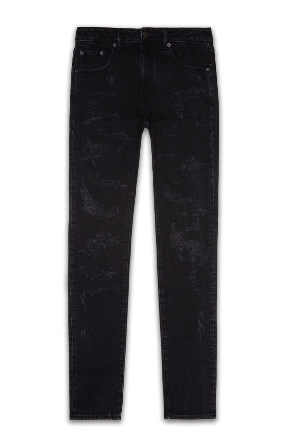 CACTUS PRICK BLACK RAW ULTRA SKINNY DENIM