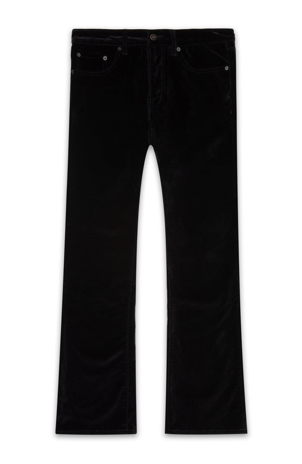 BLACK MIDNIGHT VELVET WESTERN PANT